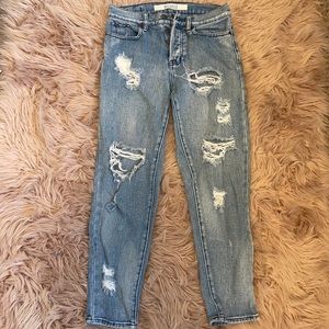 Brandy Melville ripped high waisted jeans size 25